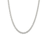 Sterling Silver 6.10mm Cable Chain Necklace -- 24 Inches